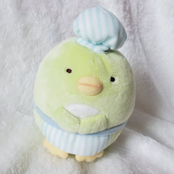 Sumikkogurashi - Pastel Patisserie Chef Small Plush on Ball Chain - Penguin - Picture 1 of 2